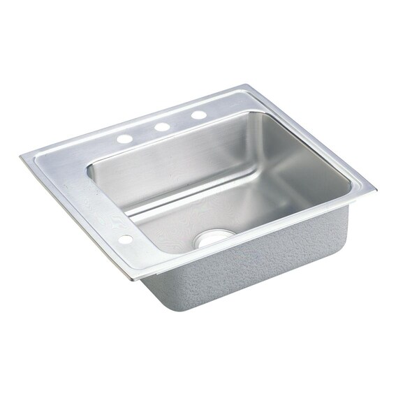Lustertone Stainless Steel 25 X 22 X 6-1/2 Single Bowl Top Mount Classroom Ada Sink